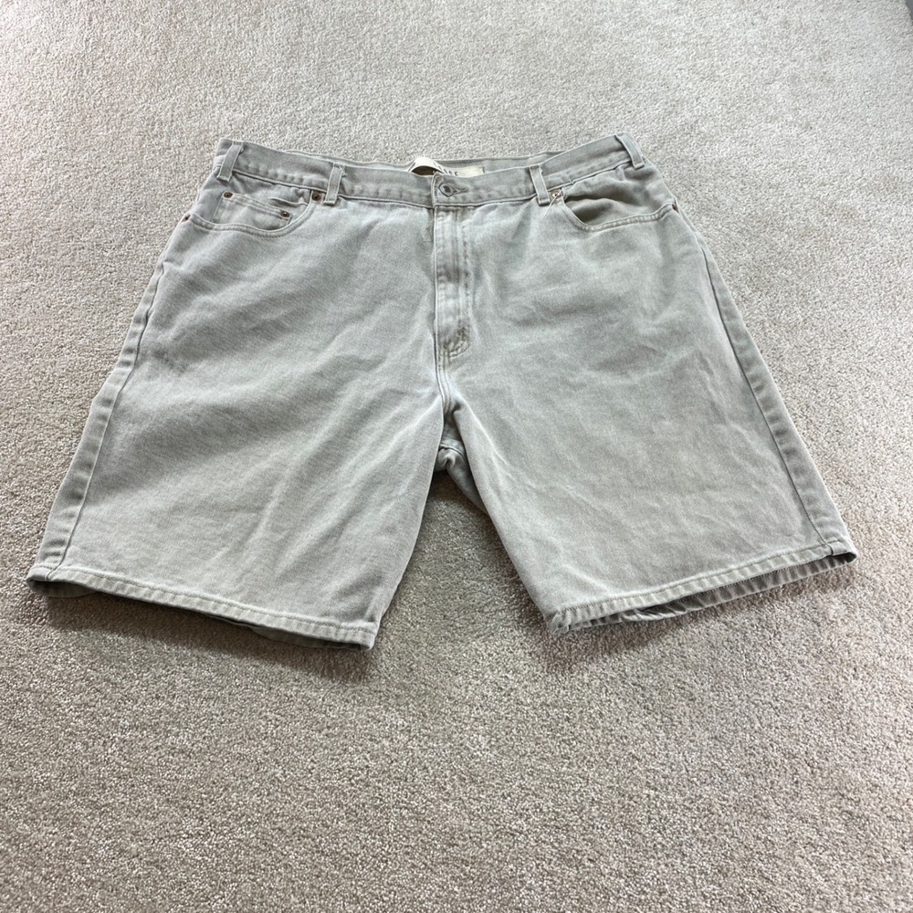 Arizona Jean Co Denim Shorts Mens 42 Tan Khaki Loose Fit‎ 100% Cotton (40)